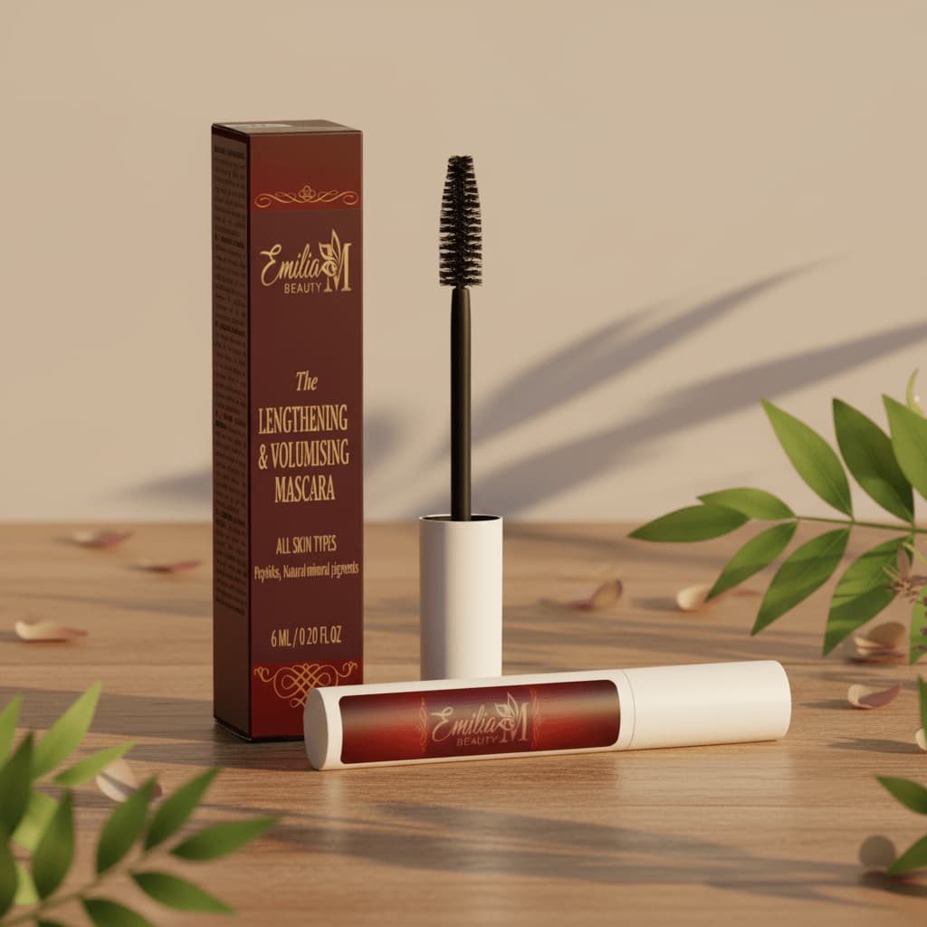 Emilia M Beauty Lengthening Volumising Mascara long-lasting wear from morning to midnight 6ml