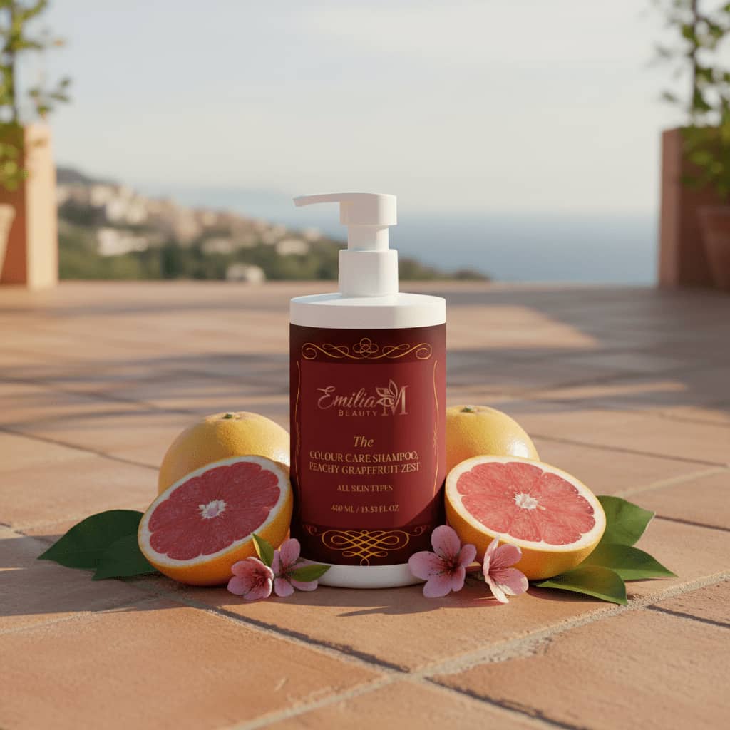 Emilia M Beauty Colour Care Shampoo Peachy Grapefruit Zest extends the life of your colour 400ml