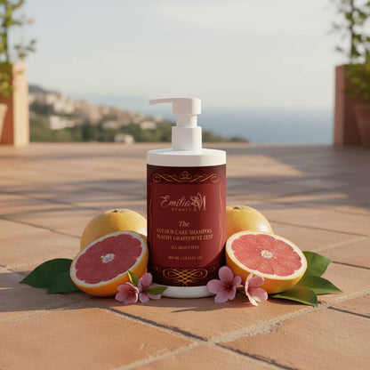 Emilia M Beauty Colour Care Shampoo Peachy Grapefruit Zest extends the life of your colour 400ml