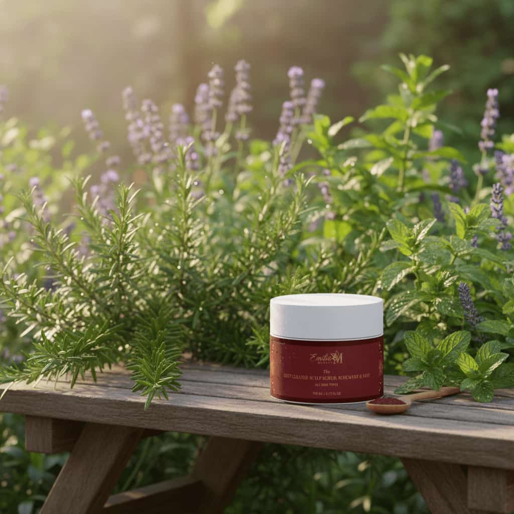 Emilia M Beauty Deep Cleanse Scalp Scrub Rosemary Mint deep exfoliation removes dead skin 170ml