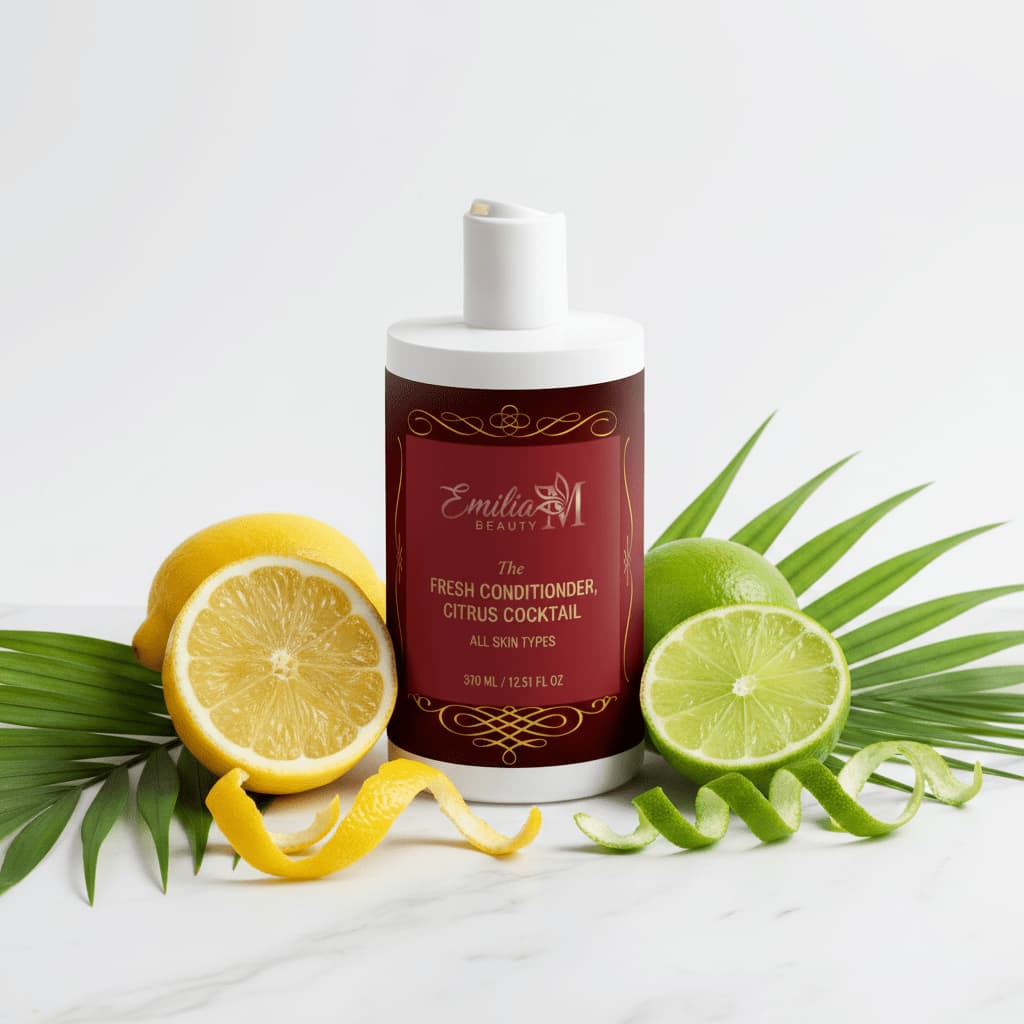 Emilia M Beauty Fresh Conditioner Citrus Cocktail detangles and nourishes smooth shiny manageable hair 370ml