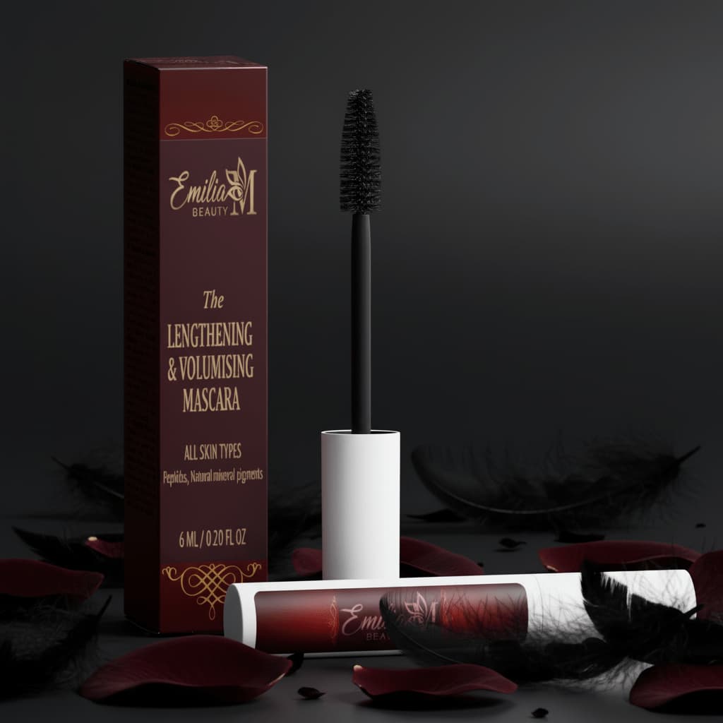 Emilia M Beauty Lengthening Volumising Mascara lengthens and volumises in one coat 6ml