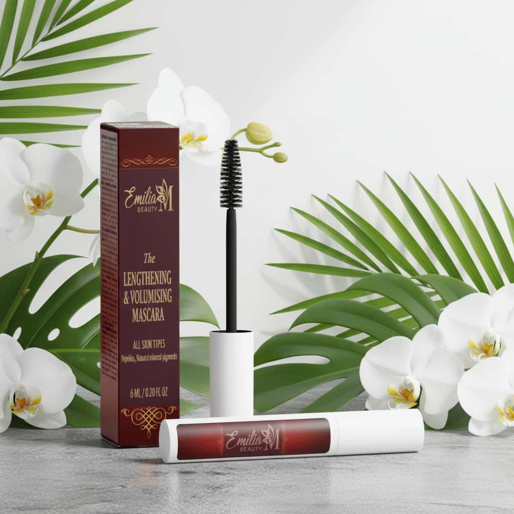Emilia M Beauty Lengthening Volumising Mascara lash-conditioning peptide formula beauty meets care 6ml