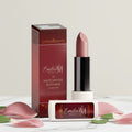 Emilia M Beauty Matte Lipstick Dusty Rose intense pigment one swipe full coverage 4g