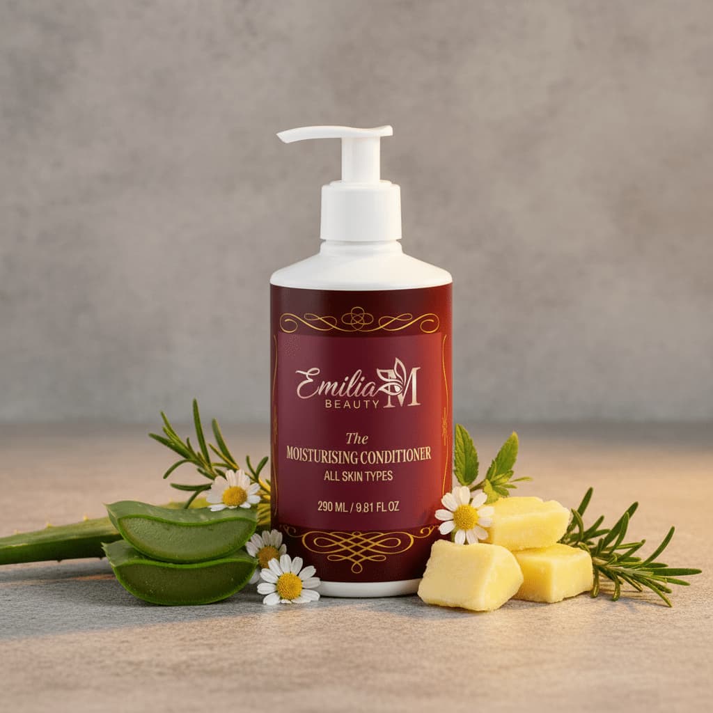 Emilia M Beauty Moisturising Conditioner with Argan Oil and Wheat Protein deeply nourishes dry ends 290ml