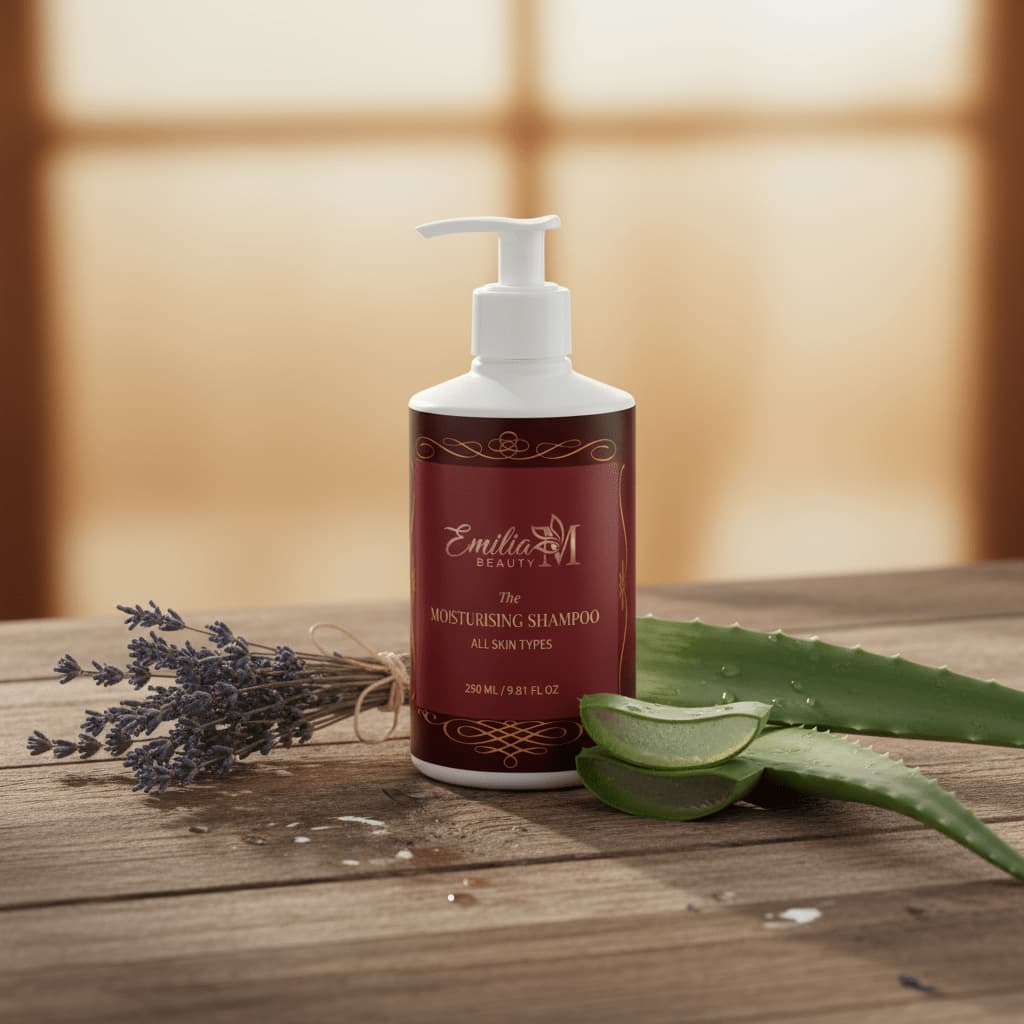 Emilia M Beauty Moisturising Shampoo gentle cleansing suitable for daily use 290ml