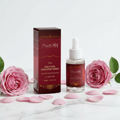 Emilia M Beauty Scalp Care Exfoliating Serum with roses scalp exfoliation and hydration 30ml
