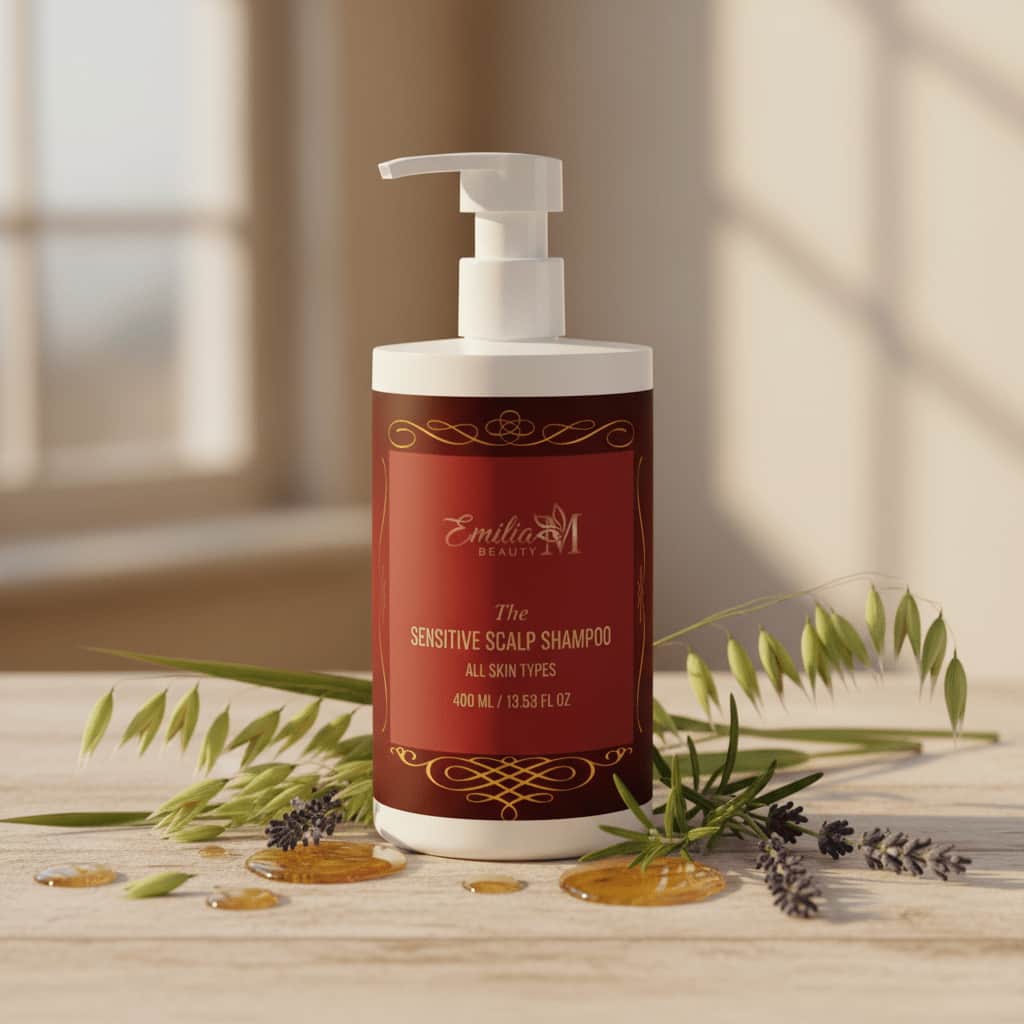 Emilia M Beauty Sensitive Scalp Shampoo COSMOS Natural certified clean conscious beauty 400ml