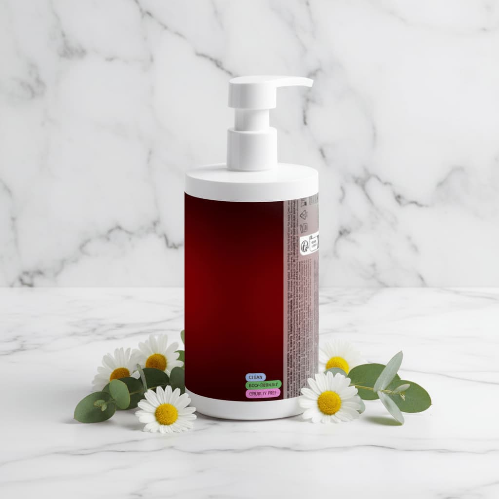 Emilia M Beauty Sensitive Scalp Shampoo cleanses without stripping scalp calm and balanced 400ml