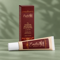 Emilia M Beauty Foundation with Peptides 05 Fair Neutral on a sage green background