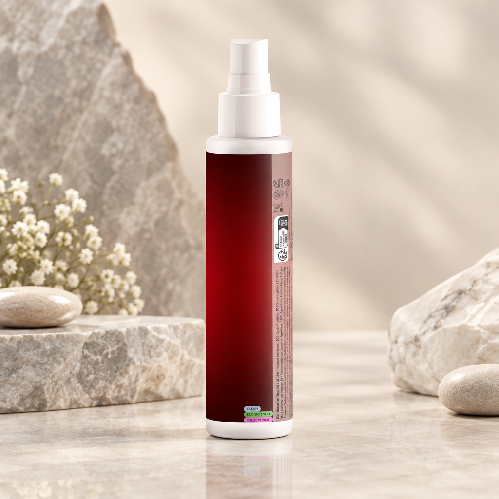 Emilia M Beauty Keratin Shine Leave-In Hair Mist with COSMOS NATURAL certification